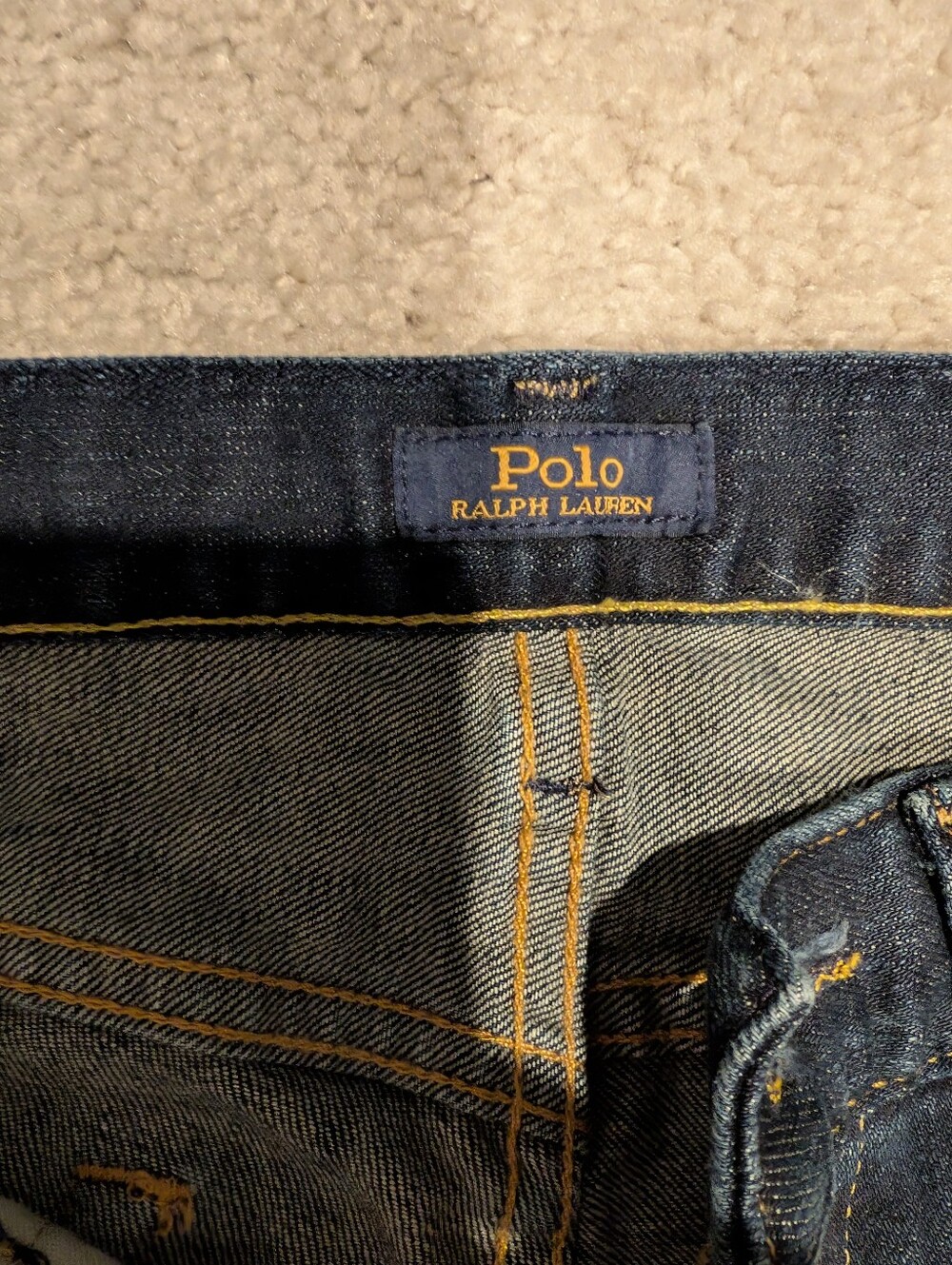 Ralph Lauren Dark Indigo Straight Leg Jeans 32x32 - Picture 2 of 11